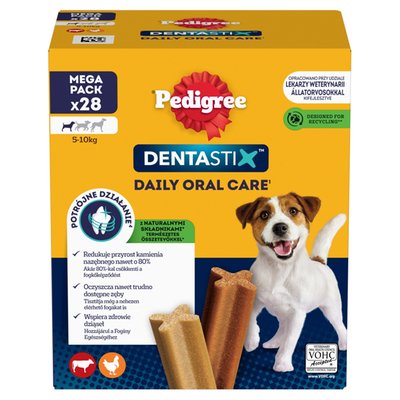 Obrázek Pedigree DentaStix Doplňkové krmivo pro psy 5-10 kg 4 x 110g (440g)
