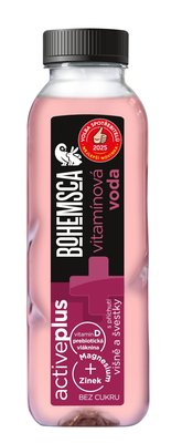 Obrázek Active Plus vitamínová voda Višeň a Švestka 390ml