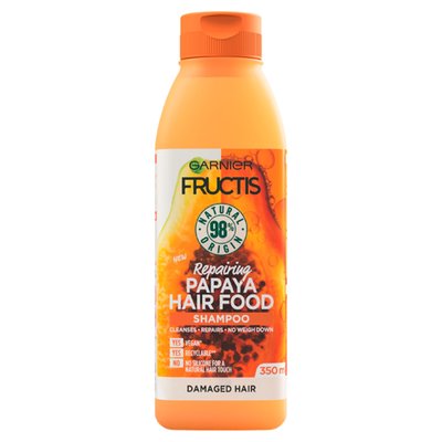 Obrázek Garnier Fructis Hair Food Papaya Posilující šampon na vlasy, 350 ml
