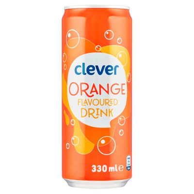 Obrázek clever Sycená limonáda s pomerančovou příchutí 330ml