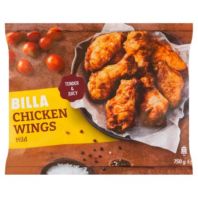 Obrázek BILLA Kuřecí křídla obalovaná předsmažená 750g