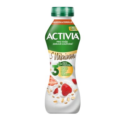 Obrázek ACTIVIA Nápoj Jahoda/cereálie 270 g