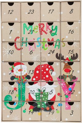 Obrázek Adventní kalendář s vánočním motivem, prázdný
