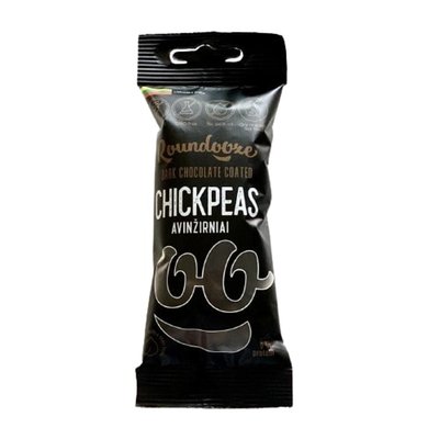 Obrázek ŠETŘÍME JÍDLEM: Roundooze Pražená cizrna hořká čokoláda 50 g