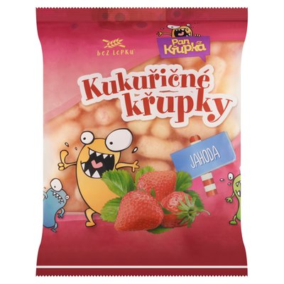 Obrázek Kukuřičné křupky jahoda 90g
