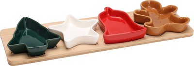 Obrázek Sada servírovacích táců s vánočním motivem, 5 ks