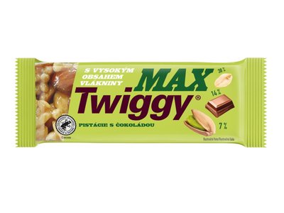 Obrázek Twiggy tyčinka MAX Pistácie s čokoládou 35g