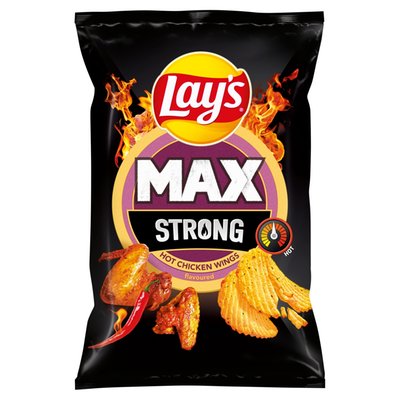Obrázek ŠETŘÍME JÍDLEM: Lay's Max Strong smažené bramborové lupínky s pikantní příchutí 55g