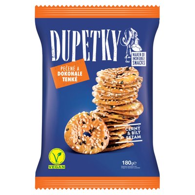 Obrázek ŠETŘÍME JÍDLEM: Dupetky Černý & bílý sezam 180g