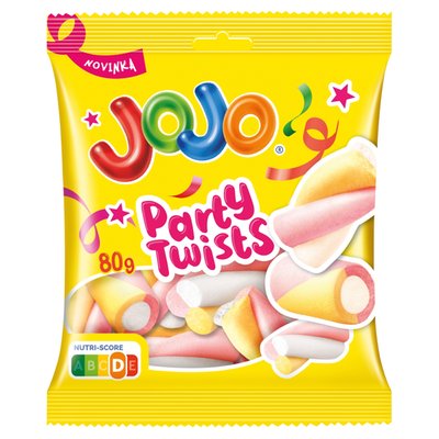 Obrázek ŠETŘÍME JÍDLEM: JOJO PartyTwist pěnové bonbóny s příchutí zmrzliny, broskví a borůvek 80g