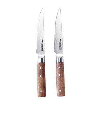 Obrázek Steakové nože 2 ks, nerez ocel, ořech. Dřevo