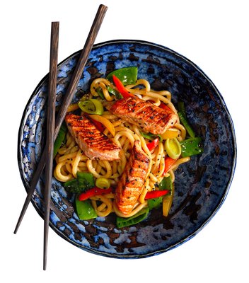 Obrázek ŠETŘÍME JÍDLEM: Terryiaki Udon Losos