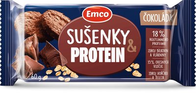 Obrázek Emco Sušenky & protein čokoláda 60g