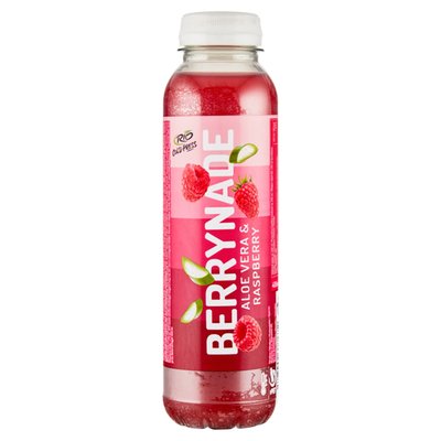Obrázek ŠETŘÍME JÍDLEM: Rio Cold Press Nesycený vícedruhový ovocný nápoj s malinovým pyré s kousky aloe vera 400ml