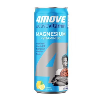 Obrázek 4MOVE Vitamin Water Magnesium+Vitamin B6 0,33l