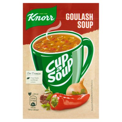 Obrázek ŠETŘÍME JÍDLEM: Knorr Cup a Soup Gulášová instantní polévka 16g