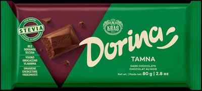 Obrázek ŠETŘÍME JÍDLEM: DORINA čokoláda hořká bez cukru