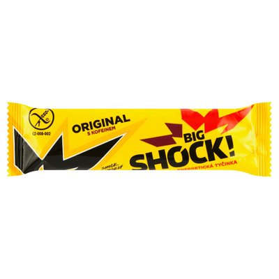 Obrázek ŠETŘÍME JÍDLEM: Big Shock! Original s kofeinem energetická tyčinka 65g