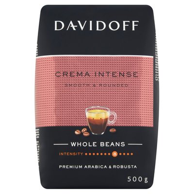Obrázek ŠETŘÍME JÍDLEM: Davidoff Crema Intense pražená zrnková káva 500g