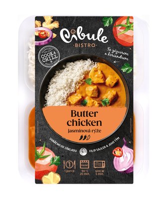 Obrázek Cibule Bistro Butter chicken s jasmínovou rýží 400g