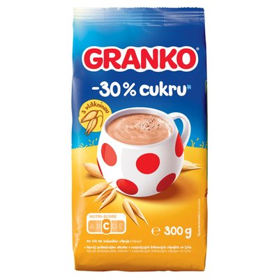 Obrázek GRANKO -30 % cukru Instantní kakaový nápoj s ovsem 300g