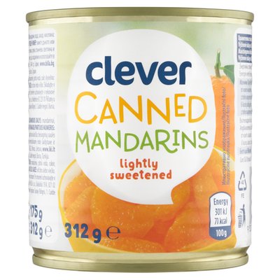 Obrázek clever Mandarinky ve sladkém nálevu 312g