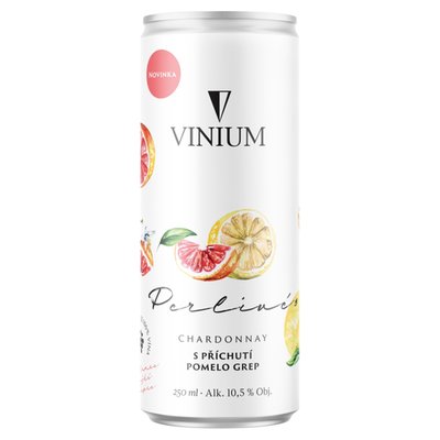 Obrázek Vinium Perlivé Chardonnay s příchutí pomelo grep 250ml