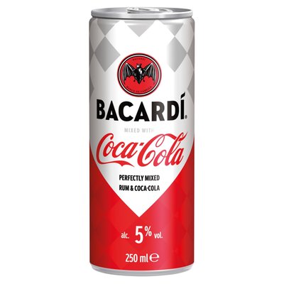 Obrázek Bacardi Rum a Coca-Cola 250ml