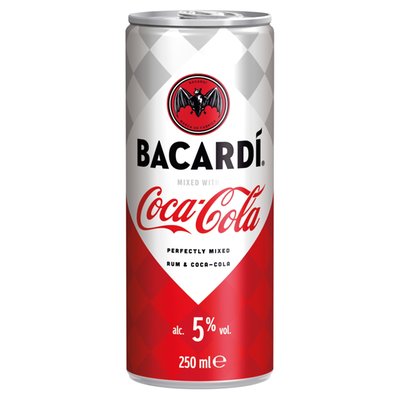 Obrázek Bacardi Rum a Coca-Cola 250ml