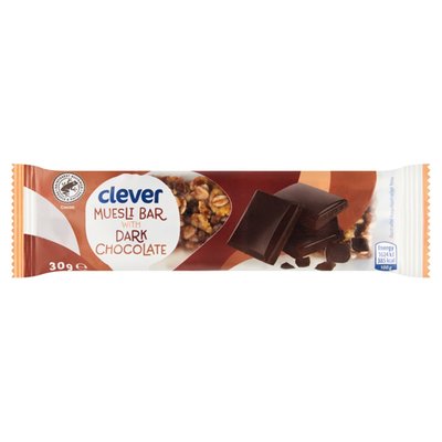 Obrázek clever Obilná tyčinka s hořkou čokoládou 30g
