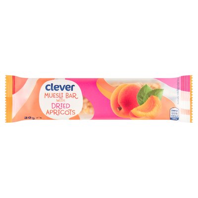 Obrázek clever Obilná tyčinka s meruňkami 30g