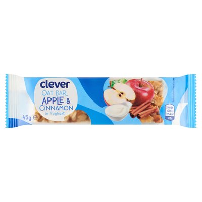 Obrázek clever Ovesná tyčinka s jablkem a skořicí v jogurtové polevě 45g