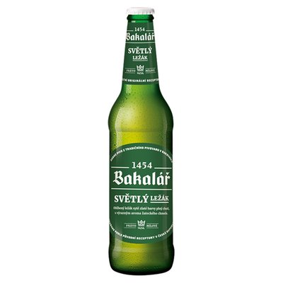 Obrázek ŠETŘÍME JÍDLEM: Bakalář Světlý ležák 0,5l