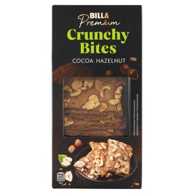 Obrázek BILLA Premium Jemné pečivo z filo těsta s kakaovou a vanilkovou příchutí s lískovými ořechy 50g