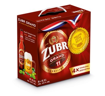 Obrázek ŠETŘÍME JÍDLEM: ZUBR Grand ležák 8x0,5l