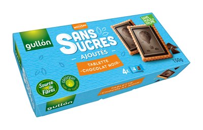 Obrázek ŠETŘÍME JÍDLEM: Gullón Sušenky s hořkou čokoládou. Bez přídavku cukrů. 150 g