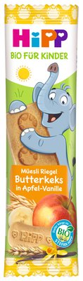 Obrázek ŠETŘÍME JÍDLEM: HiPP BIO Müsli tyčinka Máslové sušenka-Jablko-Vanilka 20 g