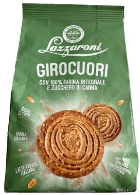 Obrázek ŠETŘÍME JÍDLEM:Lazzaroni Girocuori celozrnné sušenky sypané třtinovým cukrem 300g