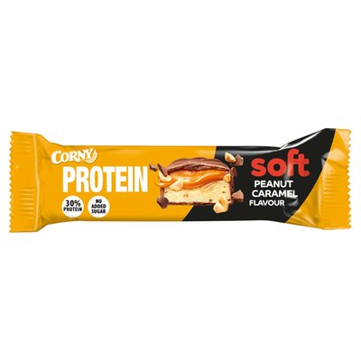 Obrázek ŠETŘÍME JÍDLEM: CORNY SOFT proteinová tyčinka Arašídy-karamel 45g