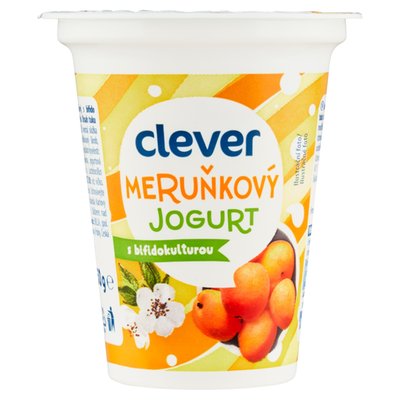 Obrázek ŠETŘÍME JÍDLEM: clever Meruňkový jogurt s bifidokulturou 150g