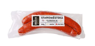 Obrázek ŠETŘÍME JÍDLEM: Bravur Staroměstská klobása XL 360g