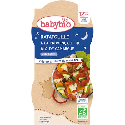 Obrázek ŠETŘÍME JÍDLEM: BABYBIO Ratatouille s rýží 2x200 g