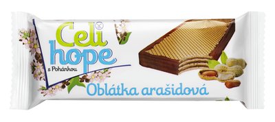 Obrázek ŠETŘÍME JÍDLEM: Celihope Polomáčená oplatka arašídová 35g bez lepku