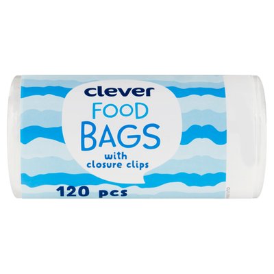 Obrázek clever Svačinové sáčky s uzavíracími klipy 1,4 l 120 ks