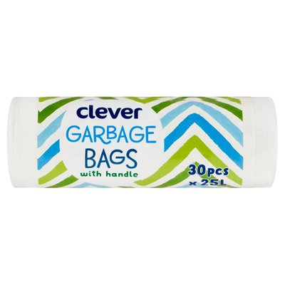 Obrázek clever Pytle na odpad s uchy 25 l 30 ks