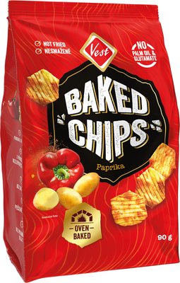 Obrázek Baked chips paprikové 90g