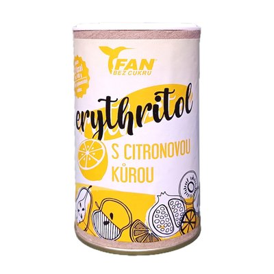 Obrázek FAN Eryhritol s citronovou kůrou 150 g