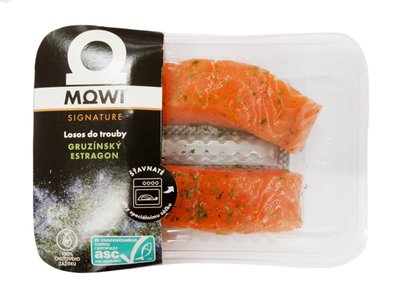 Obrázek Porce lososa s kůží s posypkou v gruzínském stylu 250g