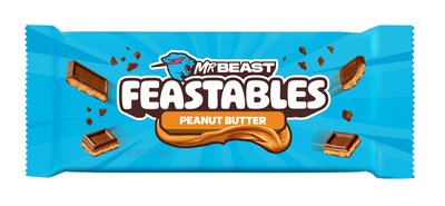 Obrázek Feastables MrBeast Peanut Butter mléčná čokoláda s náplní z arašídového másla 60g