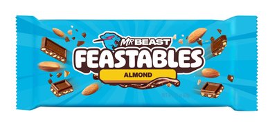 Obrázek Feastables MrBeast Almond mléčná čokoláda s kousky mandlí 60g